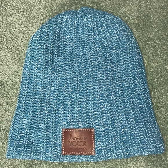 love your melon beanie too big